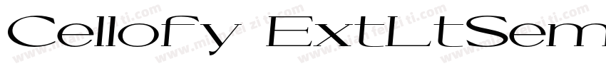 Cellofy ExtLtSemExpotf字体转换